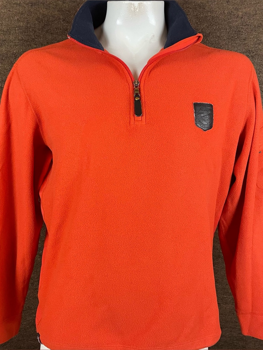 Vintage 90s Polo Ralph Lauren Pullover Large Suicide Ski 1/4 Zip Polartec A99